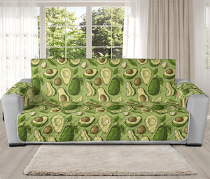 Cartoon Avocado Pattern Print Oversized Sofa Protector