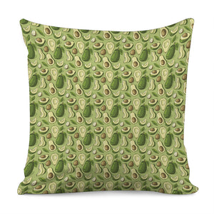 Cartoon Avocado Pattern Print Pillow Cover