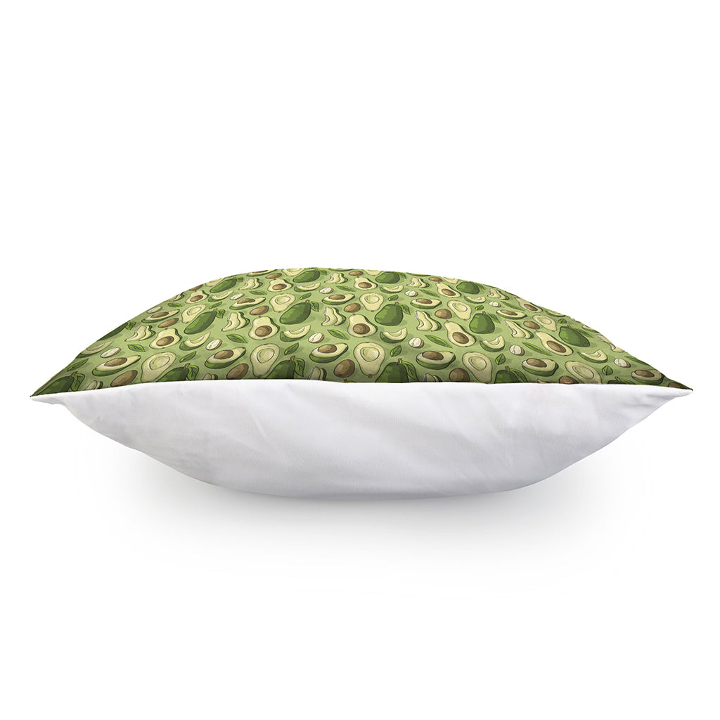 Cartoon Avocado Pattern Print Pillow Cover