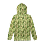 Cartoon Avocado Pattern Print Pullover Hoodie