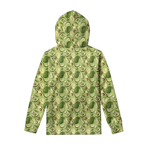 Cartoon Avocado Pattern Print Pullover Hoodie