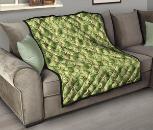 Cartoon Avocado Pattern Print Quilt