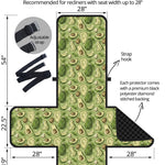 Cartoon Avocado Pattern Print Recliner Protector