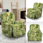 Cartoon Avocado Pattern Print Recliner Slipcover