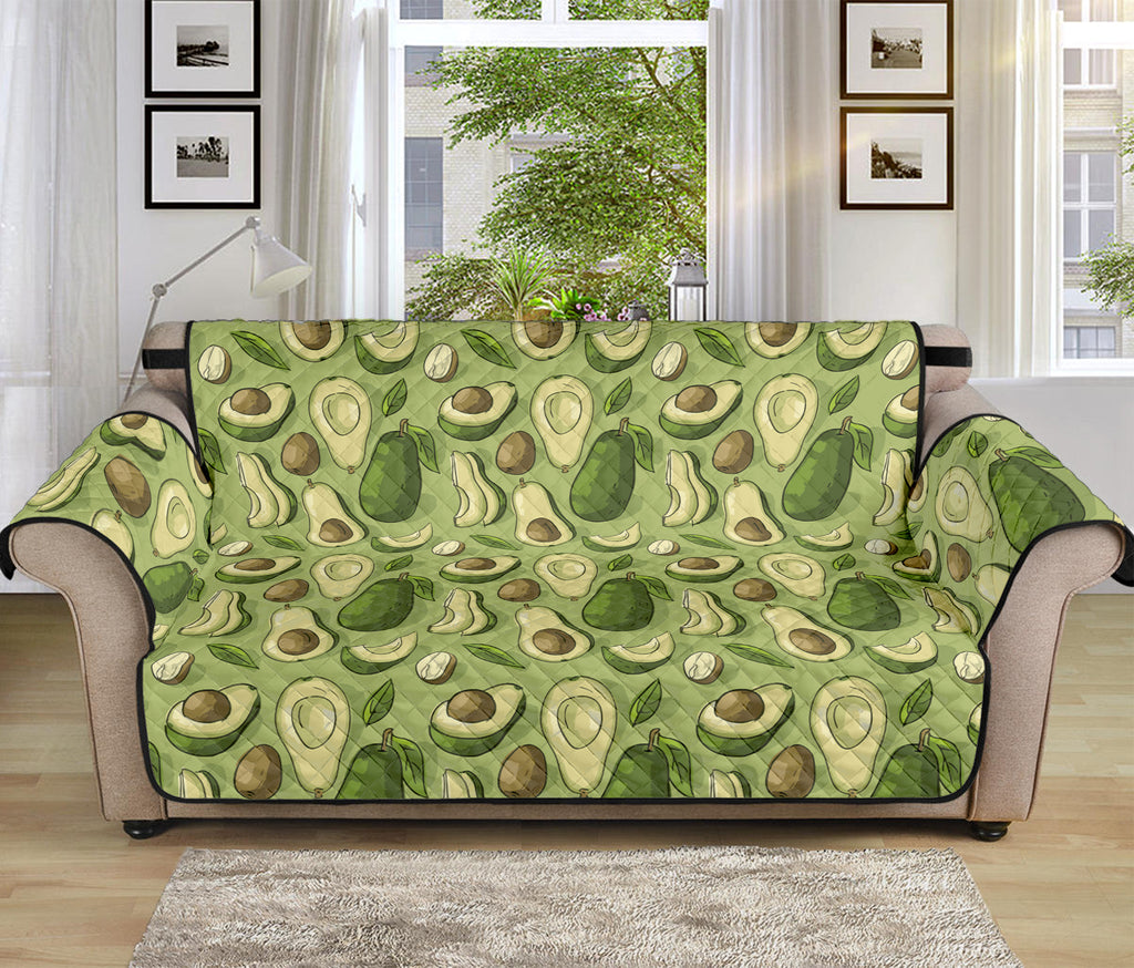 Cartoon Avocado Pattern Print Sofa Protector