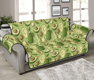 Cartoon Avocado Pattern Print Sofa Protector