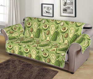 Cartoon Avocado Pattern Print Sofa Protector