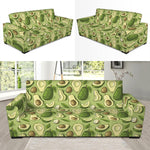 Cartoon Avocado Pattern Print Sofa Slipcover