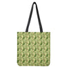 Cartoon Avocado Pattern Print Tote Bag