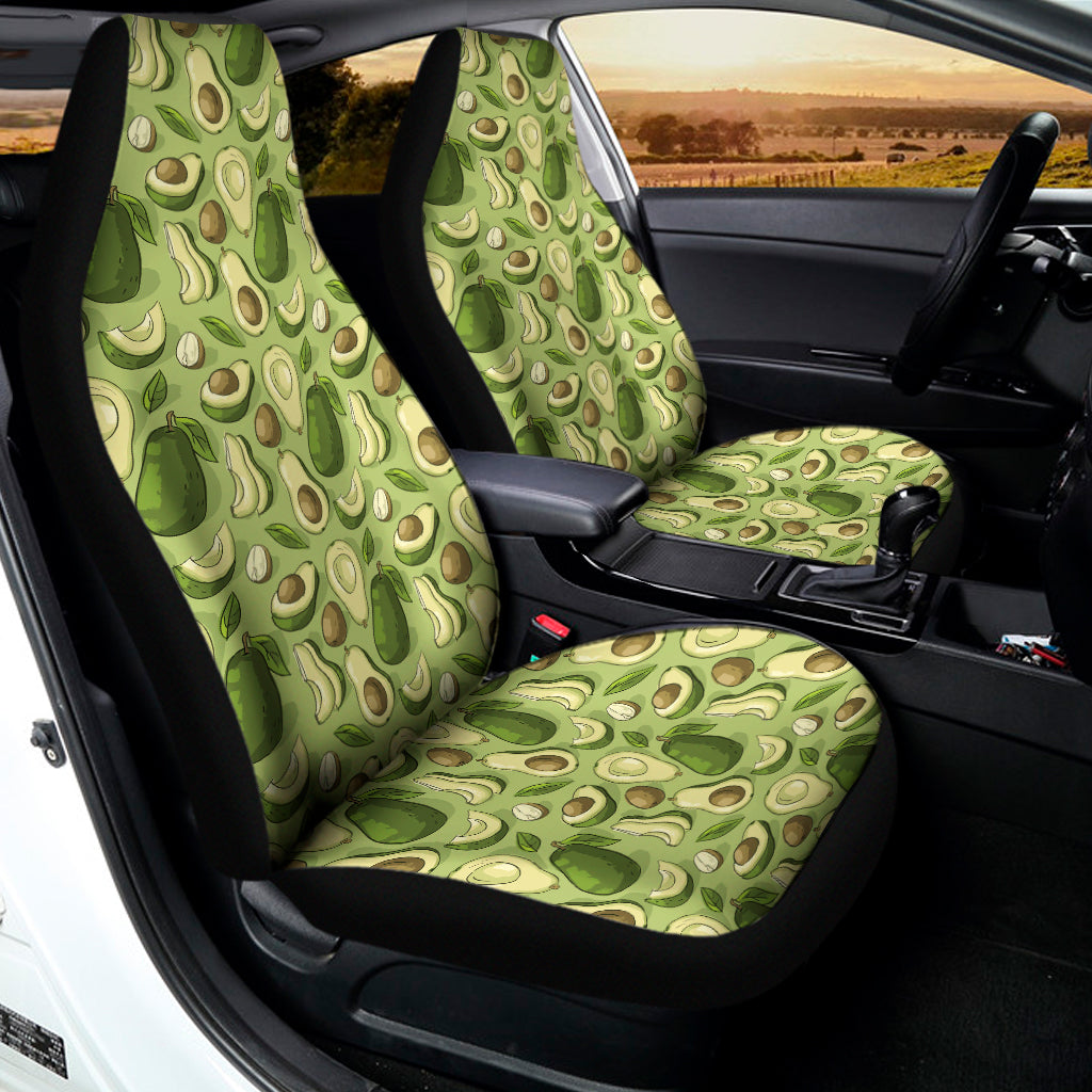 Cartoon Avocado Pattern Print Universal Fit Car Seat Covers