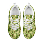 Cartoon Avocado Pattern Print White Sneakers