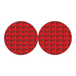 Cartoon Balearic Donkey Pattern Print Car Coasters