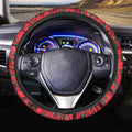 Cartoon Balearic Donkey Pattern Print Car Steering Wheel Cover