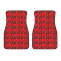 Cartoon Balearic Donkey Pattern Print Front Car Floor Mats