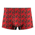 Cartoon Balearic Donkey Pattern Print Men's Boxer Briefs