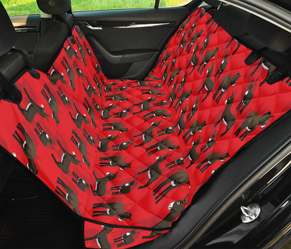 Cartoon Balearic Donkey Pattern Print Pet Car Back Seat Cover