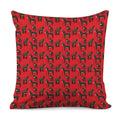 Cartoon Balearic Donkey Pattern Print Pillow Cover