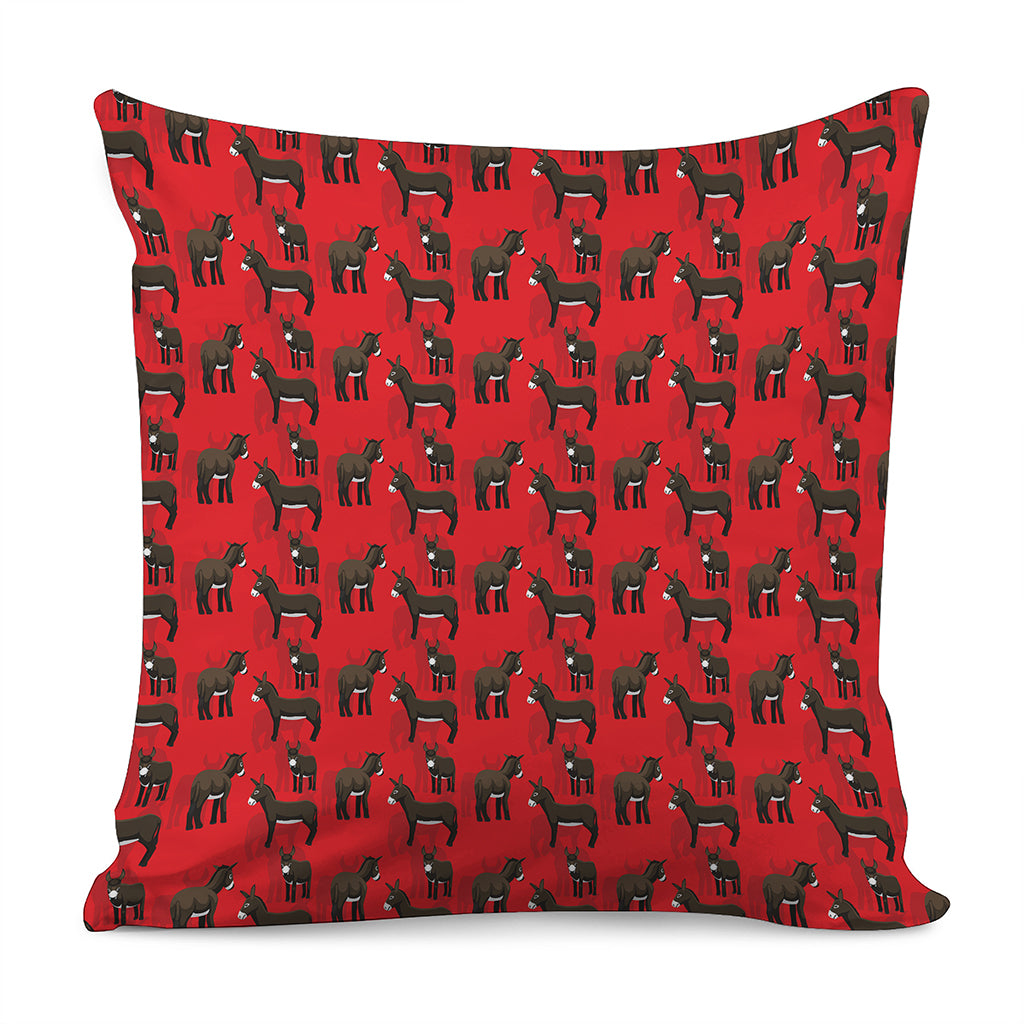 Cartoon Balearic Donkey Pattern Print Pillow Cover