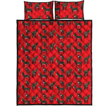 Cartoon Balearic Donkey Pattern Print Quilt Bed Set
