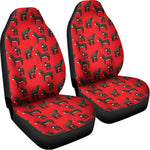 Cartoon Balearic Donkey Pattern Print Universal Fit Car Seat Covers