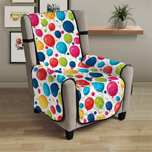 Cartoon Balloon Pattern Print Armchair Protector