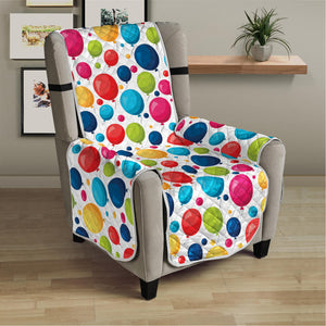 Cartoon Balloon Pattern Print Armchair Protector