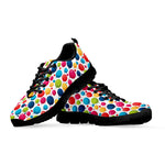 Cartoon Balloon Pattern Print Black Sneakers