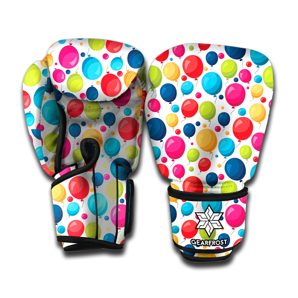 Cartoon Balloon Pattern Print Boxing Gloves