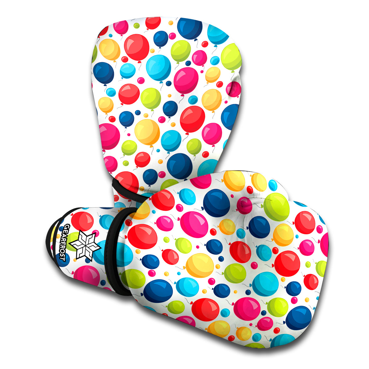 Cartoon Balloon Pattern Print Boxing Gloves