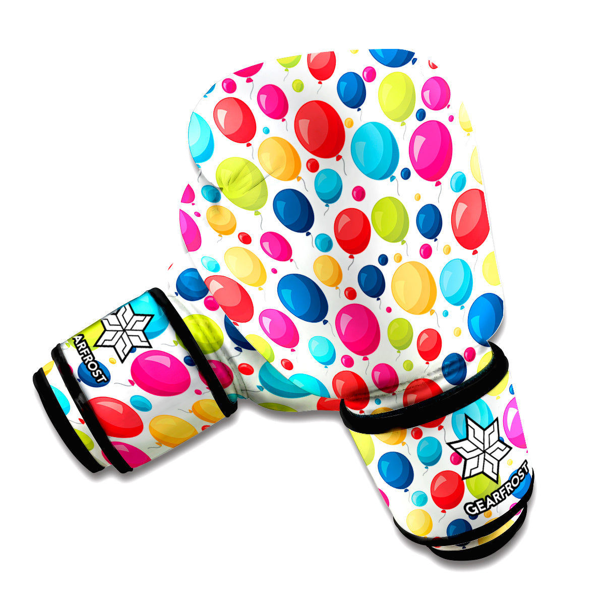 Cartoon Balloon Pattern Print Boxing Gloves