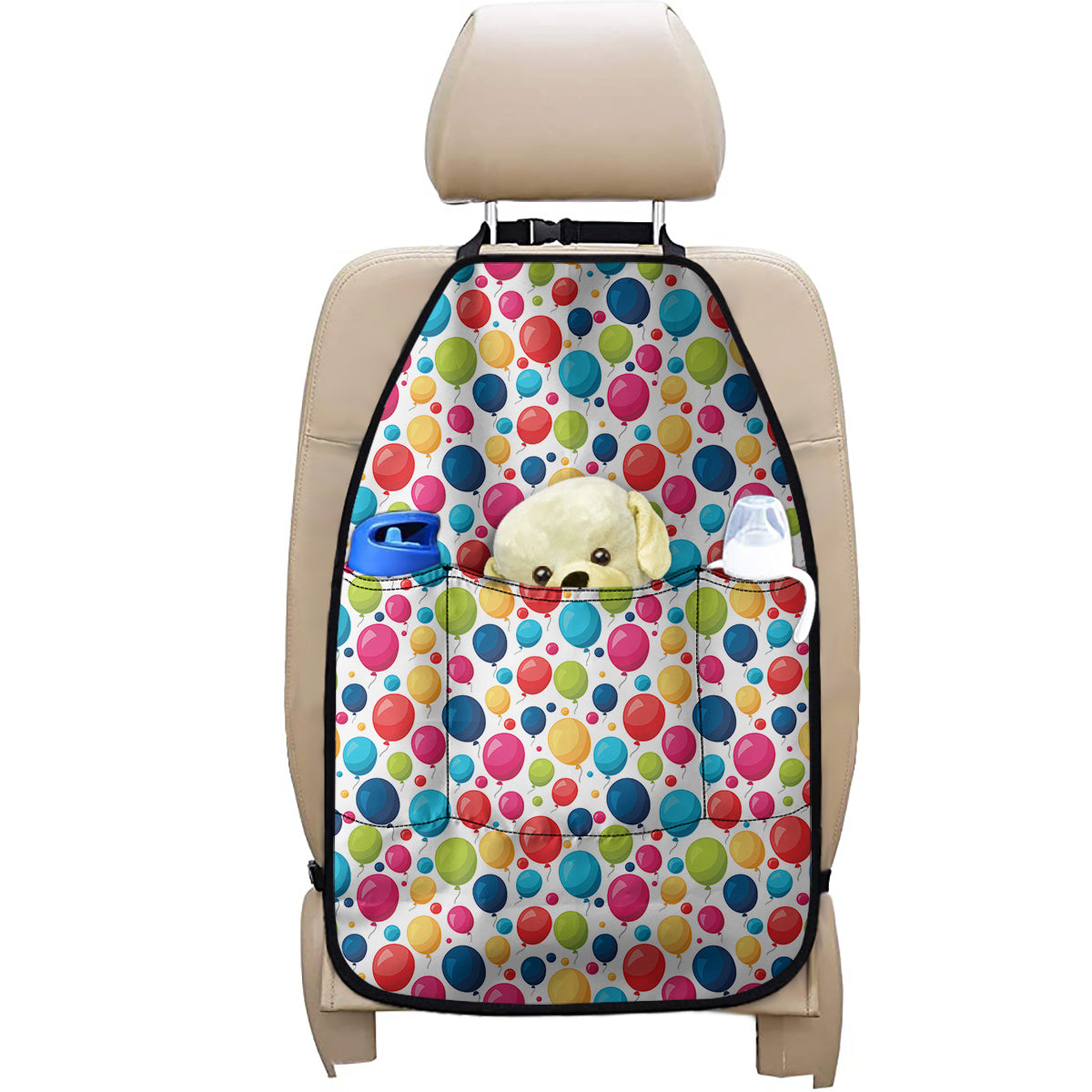 Cartoon Balloon Pattern Print Car Seat Organizers