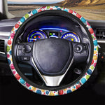 Cartoon Balloon Pattern Print Car Steering Wheel Cover