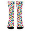 Cartoon Balloon Pattern Print Crew Socks