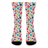 Cartoon Balloon Pattern Print Crew Socks