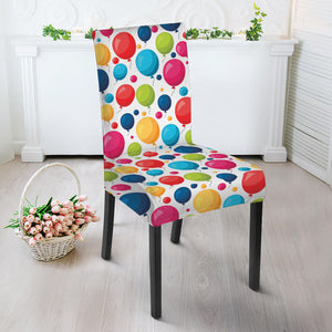 Cartoon Balloon Pattern Print Dining Chair Slipcover