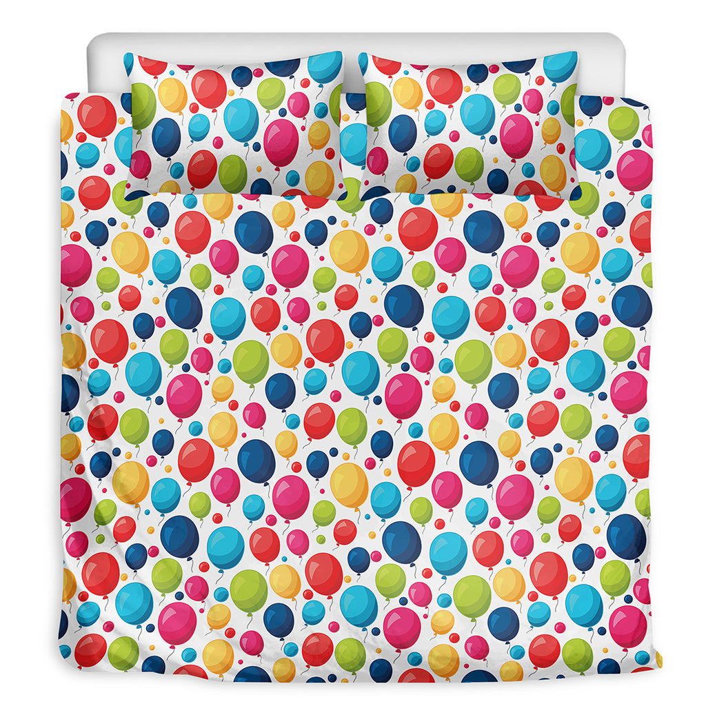 Cartoon Balloon Pattern Print Duvet Cover Bedding Set