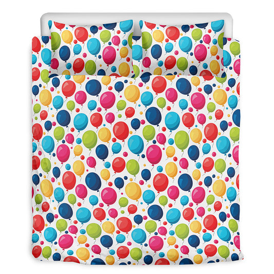 Cartoon Balloon Pattern Print Duvet Cover Bedding Set