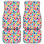 Cartoon Balloon Pattern Print Front and Back Car Floor Mats