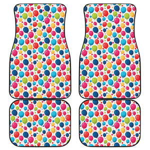 Cartoon Balloon Pattern Print Front and Back Car Floor Mats