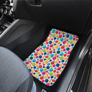 Cartoon Balloon Pattern Print Front and Back Car Floor Mats