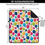 Cartoon Balloon Pattern Print Futon Protector