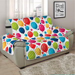 Cartoon Balloon Pattern Print Half Sofa Protector