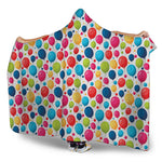 Cartoon Balloon Pattern Print Hooded Blanket