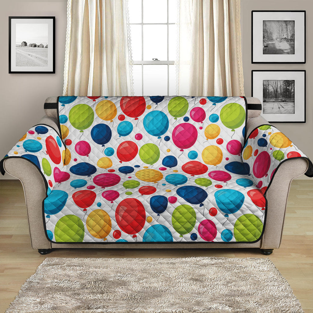 Cartoon Balloon Pattern Print Loveseat Protector