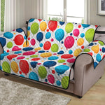 Cartoon Balloon Pattern Print Loveseat Protector