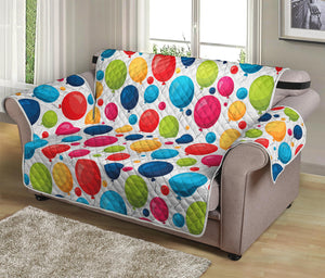 Cartoon Balloon Pattern Print Loveseat Protector