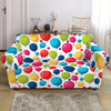 Cartoon Balloon Pattern Print Loveseat Slipcover