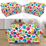 Cartoon Balloon Pattern Print Loveseat Slipcover