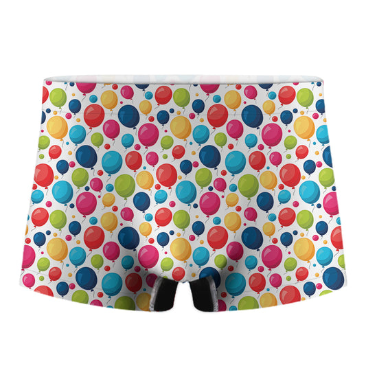 Cartoon Balloon Pattern Print Men's Boxer Briefs