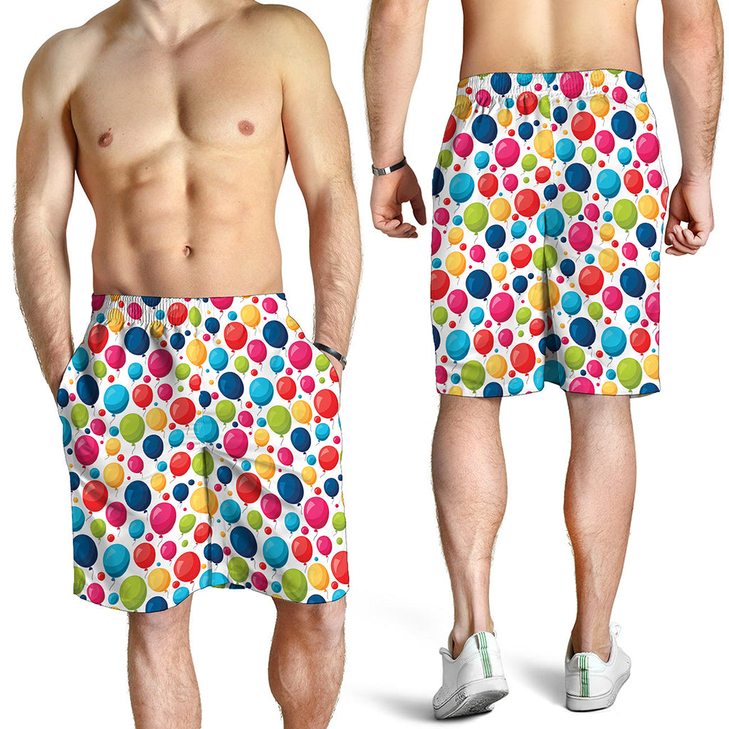 Cartoon Balloon Pattern Print Men's Shorts